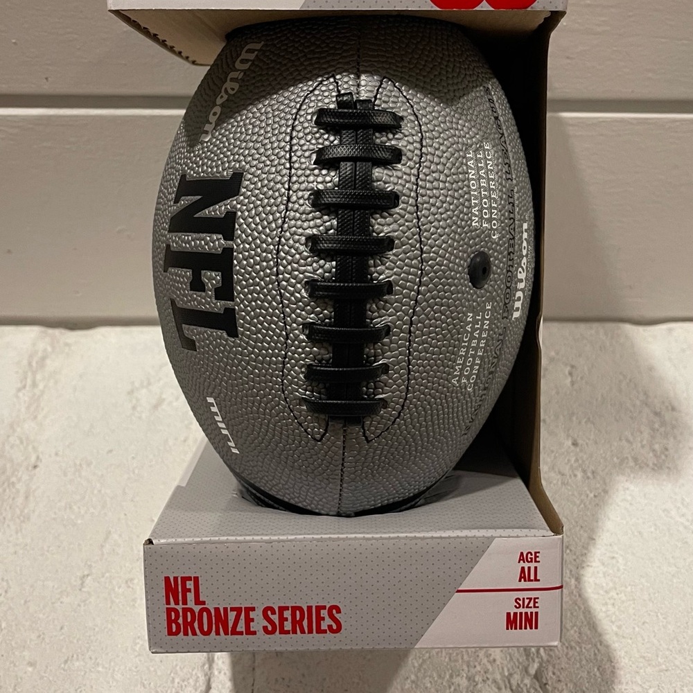 NFL Gray Mini Football - Picture 2 of 6